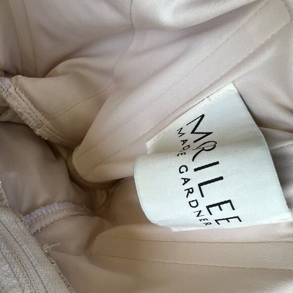 Mori Lee Bridesmaid 21652 Size 12 Gold Sequin Maxi Gown Dress Illusion Neckline - Picture 7 of 10